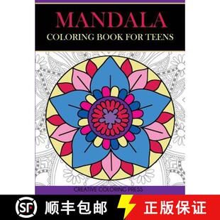 【3-4周达】Mandala Coloring Book for Teens: Get Creative, Relax, and Have Fun with Meditative Mandalas [9781947243644]