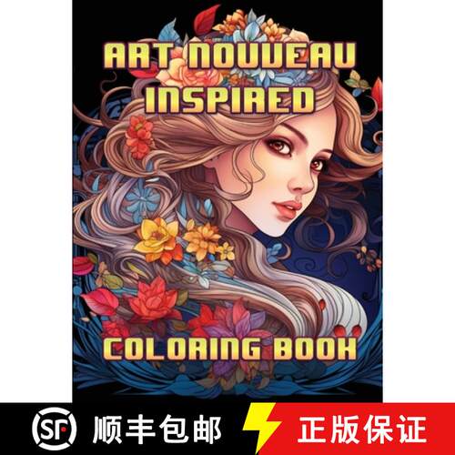 【3-4周达】Art Nouveau Inspired Coloring Book [9798869024725]