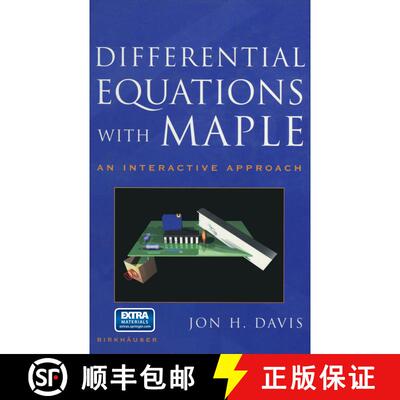 【3-4周达】精装 Differential Equations with Maple : An Interactive Approach [9780817641818]