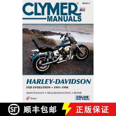 【3-4周达】Harley-Davidson FXD Evolution Motorcycle (1991-1998) Clymer Repair Manual [9780892878710]