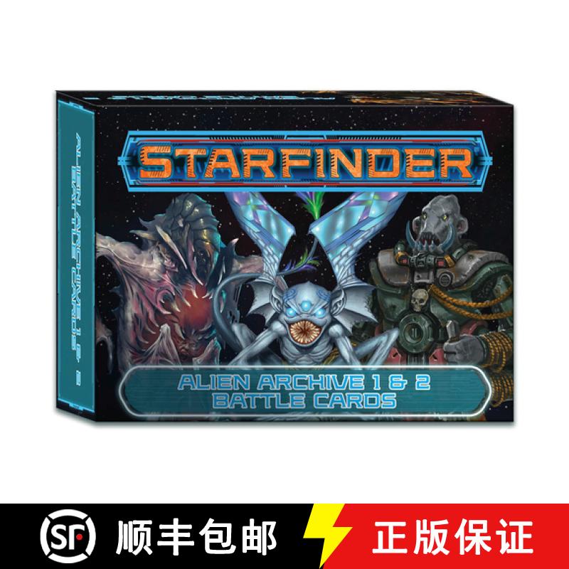 【3-4周达】Starfinder Alien Archive 1 & 2 Battle Cards [9781640783652]