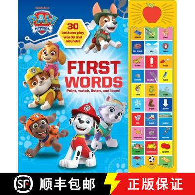 【3-4周达】精装 Nickelodeon Paw Patrol: First Words Sound Book [9781503759329]