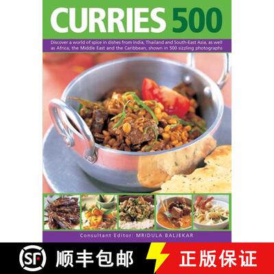 【3-4周达】Curries 500: Discover a World of Spice in Dishes from India, Thailand and South-East Asia,... [9781846818424]