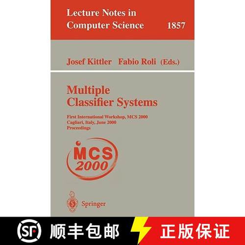 【3-4周达】Multiple Classifier Systems : First International Workshop, MCS 2000 Cagliari, Italy, June... [9783540677048]