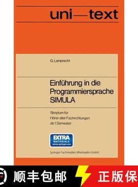 【3-4周达】Einführung in die Programmiersprache SIMULA : Anleitung zum Selbststudium [9783528033217]