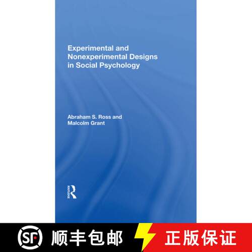 【3-4周达】精装 Experimental and Nonexperimental Designs in Social Psychology [9780367011888]