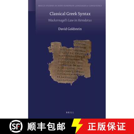 预订 Classical Greek Syntax: Wackernagel's Law in Herodotus [9789004242975]