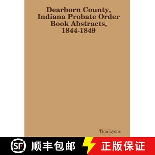 Order Indiana Book 1849 Dearborn 1844 4周达 9781365954450 County Abstracts Probate