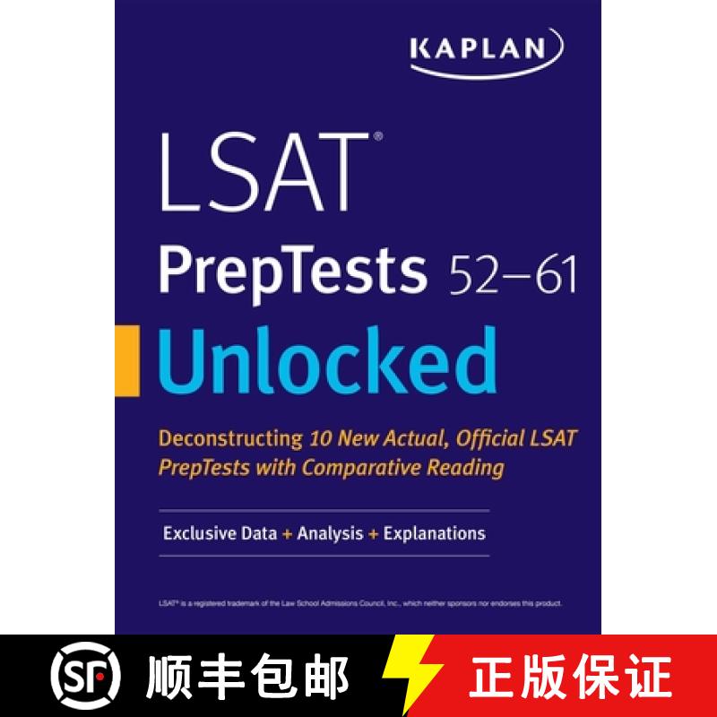 【3-4周达】LSAT Preptests 52-61 Unlocked: Exclusive Data + Analysis + Explanations [9781506237060]
