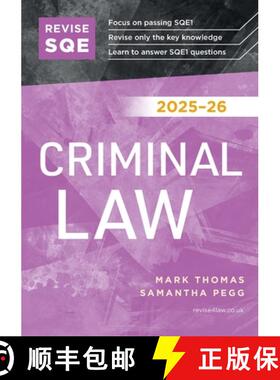 【3-4周达】Revise SQE Criminal Law 2025/26: SQE1 Revision Guide [9781917183352]