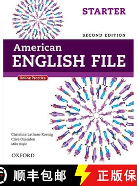 【3-4周达】American English File Second Edition: Starter Student's Book with Oxford Online Skills Pro... [9780194776141]
