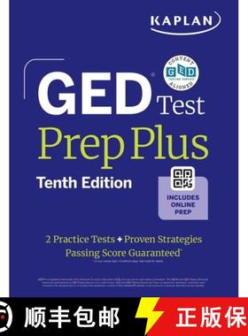 【3-4周达】GED Test Prep Plus, Tenth Edition (2026): Includes a Diagnostic Pretest, 2 Full Length Pra... [9781506298764]
