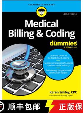 【3-4周达】Medical Billing & Coding For Dummies, 4th Edition [9781394268313]