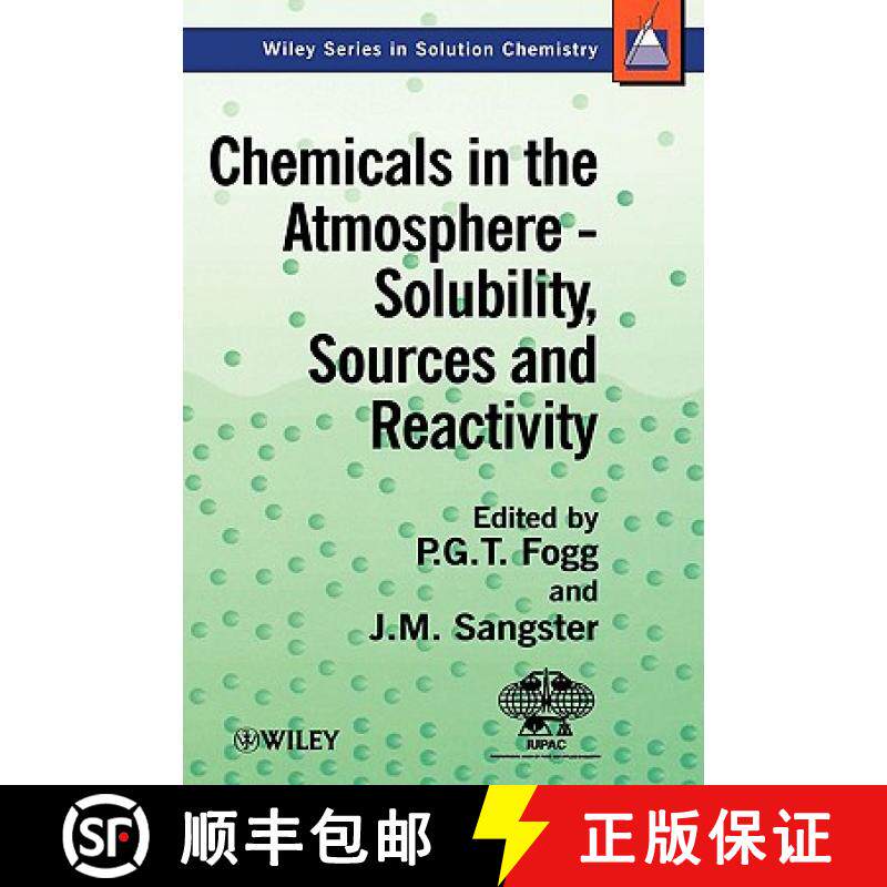 【3-4周达】Chemicals In The Atmosphere - Solubility, Sources & Reactivity [Wiley化学化工] [9780471986515]