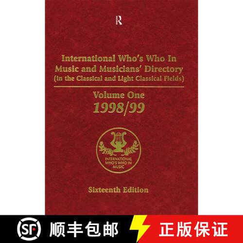 【3-4周达】精装 International Who's Who in Music and Musician's Directory: Classical and Light Classi... [9780948875922]