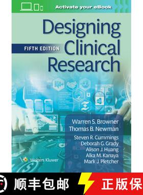【3-4周达】DESIGNING CLINICAL RESEARCH 5E PB [9781975174408]