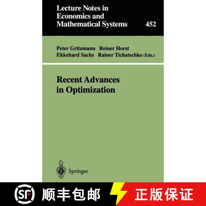【3-4周达】Recent Advances in Optimization : Proceedings of the 8th French-German Conference on Optim... [9783540630227]