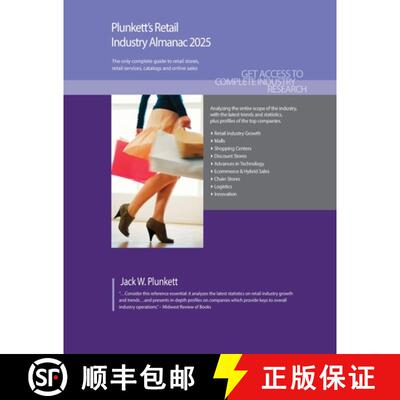 【3-4周达】Plunkett's Retail Industry Almanac 2025: Retail Industry Market Research, Statistics, Tren... [9781647880576]