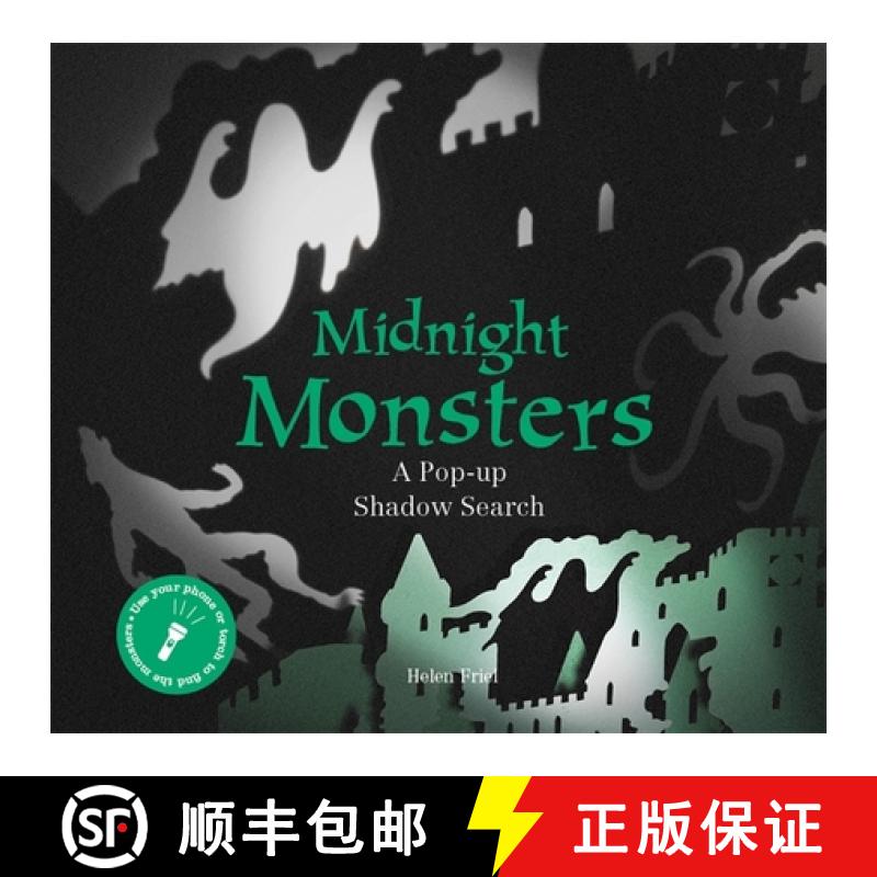 【3-4周达】午夜怪物怪兽 英文儿童立体书籍 Midnight Monsters [9781786273192]