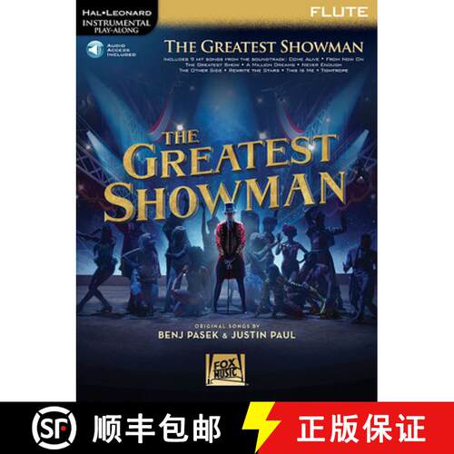 【3-4周达】The Greatest Showman - Instrumental Play-Along Series for Flute (Book/Online Audio) [With ... [9781540028402]