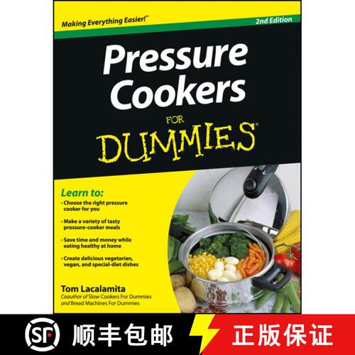【3-4周达】Pressure Cookers For Dummies, 2Nd Edition [Wiley生活类] [9781118356456]