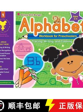 【3-4周达】Snissy Snit Burger(TM) Alphabet Workbook for Preschoolers [9781642046175]