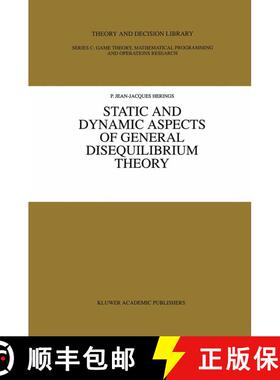 【3-4周达】精装 Static and Dynamic Aspects of General Disequilibrium Theory [9780792398134]