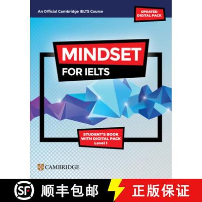 【3-4周达】Mindset for Ielts with Updated Digital Pack Level 1 Student's Book with Digital Pack [9781009280297]