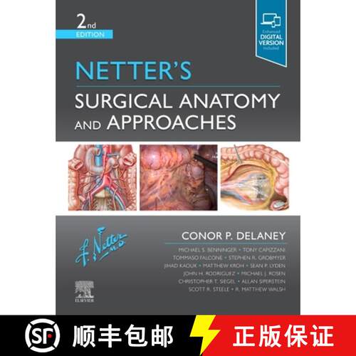 【3-4周达】精装 Netter's Surgical Anatomy and Approaches [9780323673464]