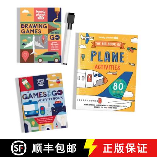 【3-4周达】Lonely Planet Kids Activities on the Go Books & Box Set Bundle: Plane Themed Games & Chall... [9781806536160]