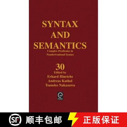 预订 精装 Complex Predicates in Nonderivational Syntax [9780126135305]