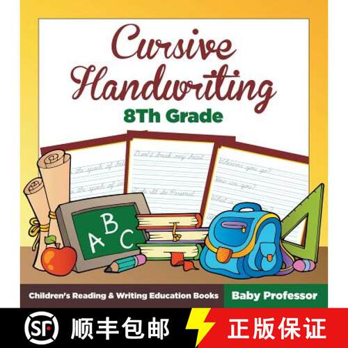 【3-4周达】Cursive Handwriting 8th Grade : Children's Reading & Writing Education Books [9781683263951]