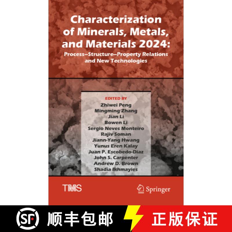 【3-4周达】Characterization of Minerals, Metals, and Materials 2024: Process-Structure-Property Relat... [9783031503061]