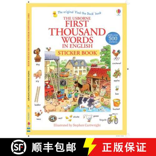 【3-4周达】First Thousand Words in English Sticker Book [9781409570400]