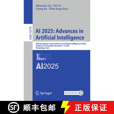 【3-4周达】AI 2025: Advances in Artificial Intelligence: 38th Australasian Joint Conference on Artifi... [9789819549689]