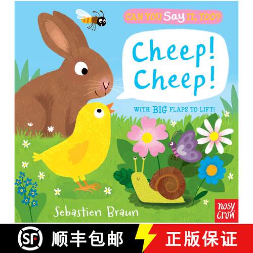 【3-4周达】Can You Say It, Too? Cheep! Cheep!: (An Interactive Lift-the-Flap Springtime Animals Sound... [9780763693299]