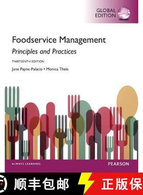 【3-4周达】Foodservice Management: Principles and Practices, Global Edition [9781292104195]