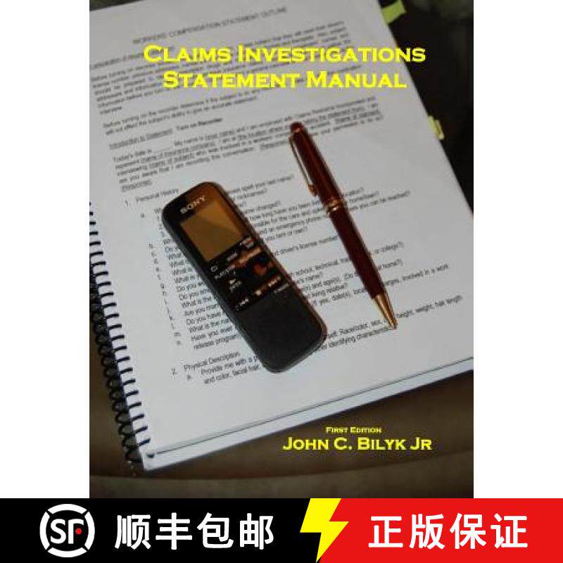 预订 Claims Investigation Statement Manual [9780692203170]