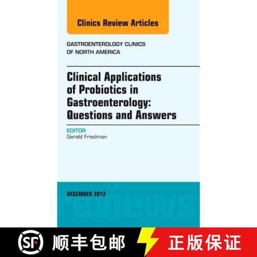 【3-4周达】精装 Clinical Applications of Probiotics in Gastroenterology: Questions and Answers, an Is... [9781455749133]