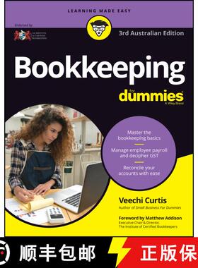 【3-4周达】Bookkeeping for Dummies AUS 3rd Edition (3rd Australian Edition) (3rd Australian Edition) ... [9780730384731]