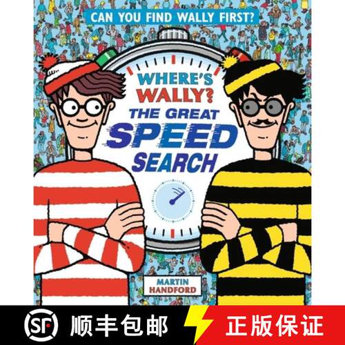 【3-4周达】精装 Where's Wally? The Great Speed Search: From the bestselling original search-and-find ... [9781529507393]