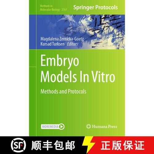 【3-4周达】精装 Embryo Models In Vitro : Methods and Protocols [9781071636855]