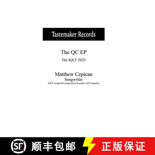 【3-4周达】精装 Tastemaker Records the QC EP the IQCF 2025 [9781300942368]