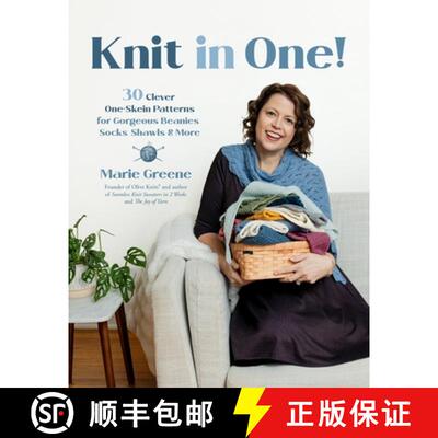 【3-4周达】Knit in One!: 30 Clever One-Skein Patterns for Gorgeous Beanies, Socks, Shawls & More﻿ [9798890033222]