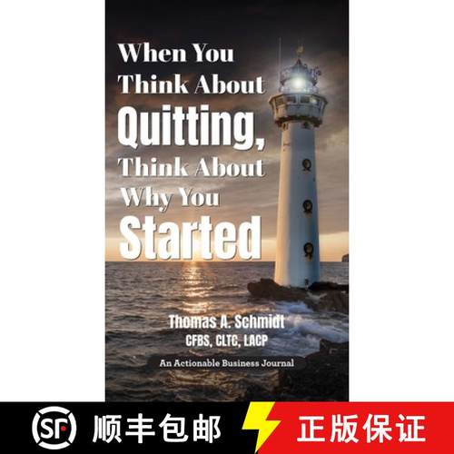 【3-4周达】When You Think About Quitting, Think About Why You Started: Knowing Your Why Is Step 1, Li... [9781616994051]