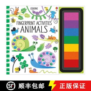 【3-4周达】Fingerprint Activities Animals [With Ink Pad] [9781805317548]