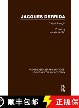 【3-4周达】Jacques Derrida: Critical Thought [9781138088054]