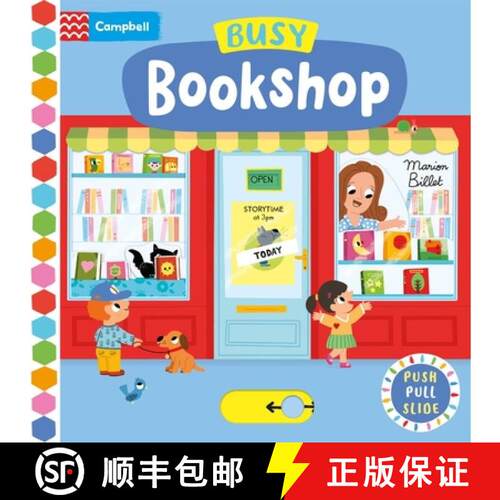 【3-4周达】Busy Bookshop : A Push, Pull, Slide Book [9781035056187]
