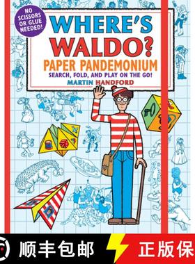 【3-4周达】Where's Waldo? Paper Pandemonium: (A Hidden Object Activity Book with Origami, Paper Airpl... [9781536211573]