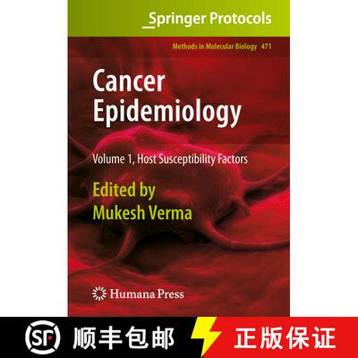 【3-4周达】精装 Cancer Epidemiology: Volume 1, Host Susceptibility Factors - Cancer Epidemiology Prel... [9781588299871]
